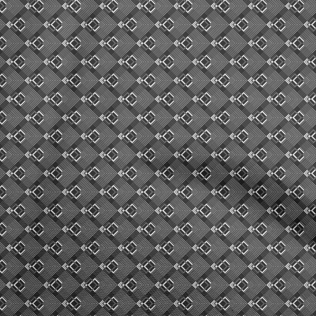 oneOone Cotton Flex Green Fabric Geometric Sewing Craft Projects Fabric Prints By Yard 40 Inch