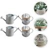 4pcs Watering Can Flower Vase Tin Planter Bucket Galvanized Garden Utensil Indoor Plant Holder Dry Flowers IronVintage Spring
