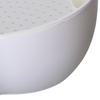 Strainer Bowl 2 Layer Fruit Colander Basket Plastic with Phone Bracket for Kitchen Food White
