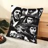 Cushion Cover Silky Short Plush Home Sofa Cushion Cover - Invisible Zipper Home Decoration Scarface-S Movie