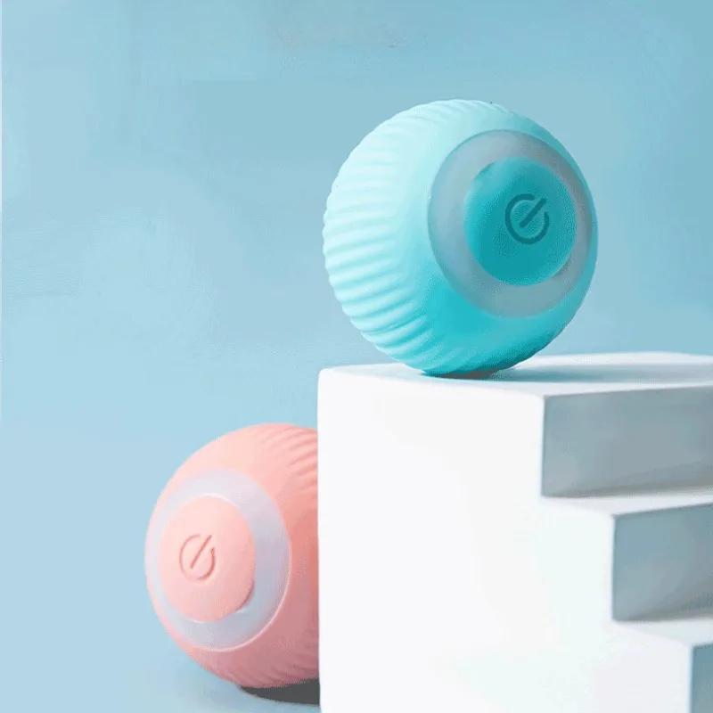 Indoor Automatic Rolling Magic Ball Electronic Interactive Cat Toy Cat Pet Accessories Cat Interactive Ball Smart Pet Cat Toys