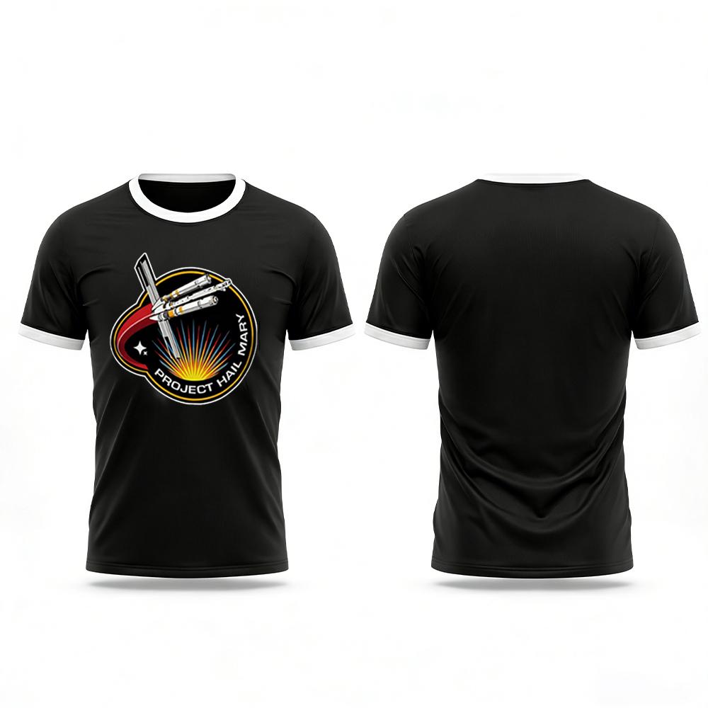2026 New Project Hail Mary Theme T-Shirt Sci Fi Novel Fan Retro Space Graphic Tee Men Women Summer Street Style Crew Neck Top