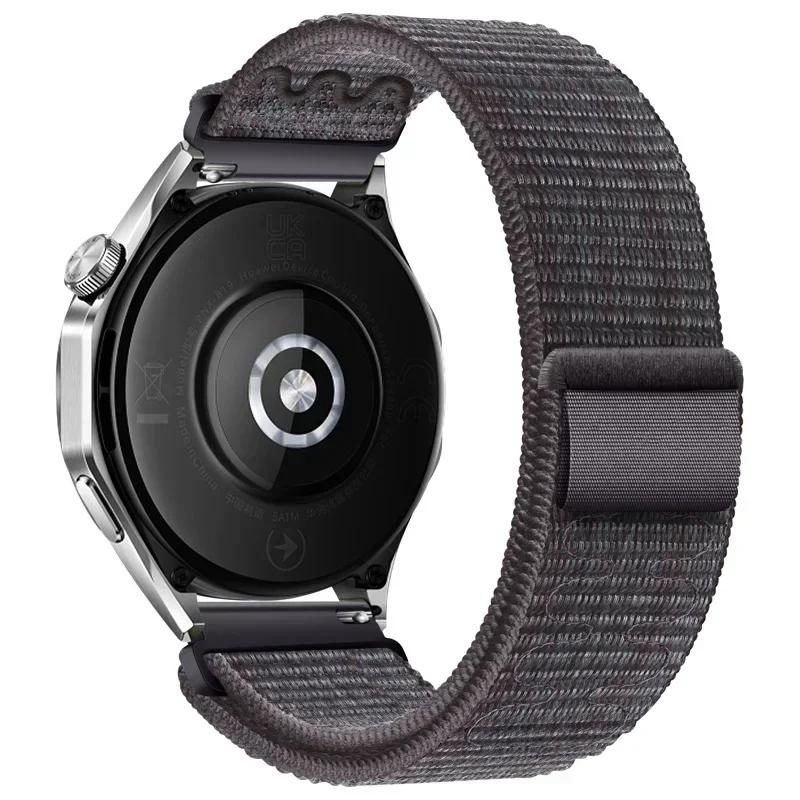 22mm 20mm Nylon Loop Band For Huawei Watch 5/4/GT5/4/3/2 Pro 46mm Needlework Wristband Bracelet Amazfit Active2/Balance 2 Strap