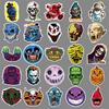 50 Pictures of Horror Grimace Personality Trend Halloween Skull Decorative Skateboard Water Cup Suitcase Stickers