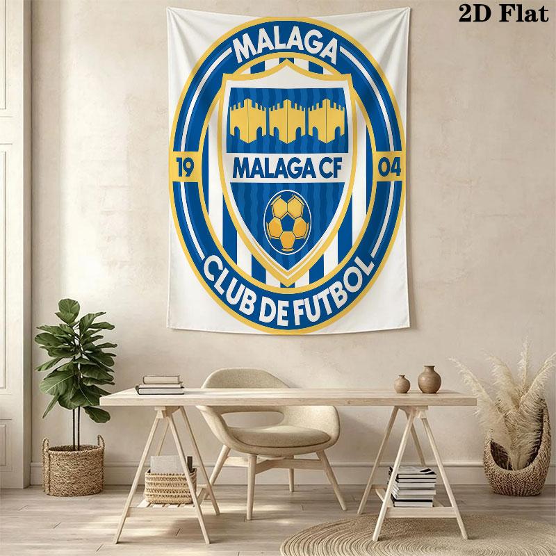 Málaga C .F Wall Hanging Printed Fabric Blanket Decorative Tapestries for Bedroom Living Room Home Decor