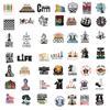 50Pcs Chess Game Sticker Waterproof Decal For Laptop Motorcycle Luggage Snowboard Fridge Phone Car Stickers Toys