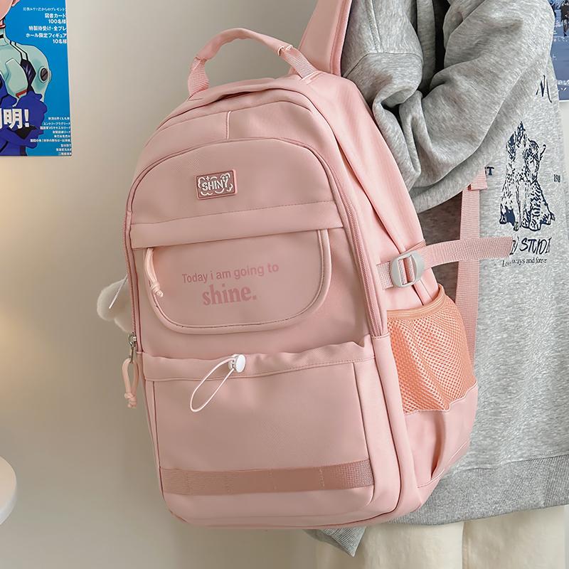 

Backpack Women s Large Capacity Schoolbag Laptop Bag For Students чёрный