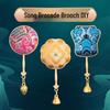 Handcrafted Song Brocade DIY Kit: Brooch & Pendant for Team Building Activities and Chinese Cultural Gifts