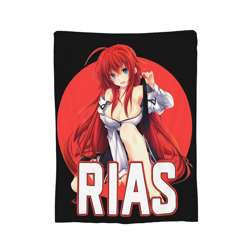 Rias Gremory Vintage High School DxD Blanket Fleece Novelty Breathable Throw Blankets for Chair Covering Sofa Winter,