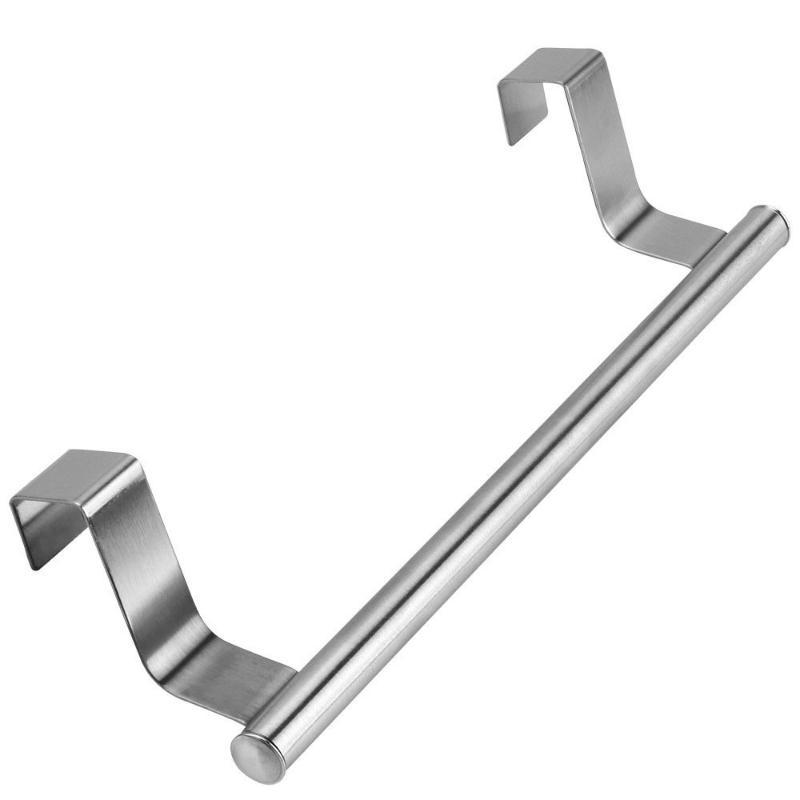 Towel Robe Rack Stainless Steel Towel Bar Kitchen Dish Cloths Hanger Home Door Hanging Holder Rustproof Bathroom Stand Organizer