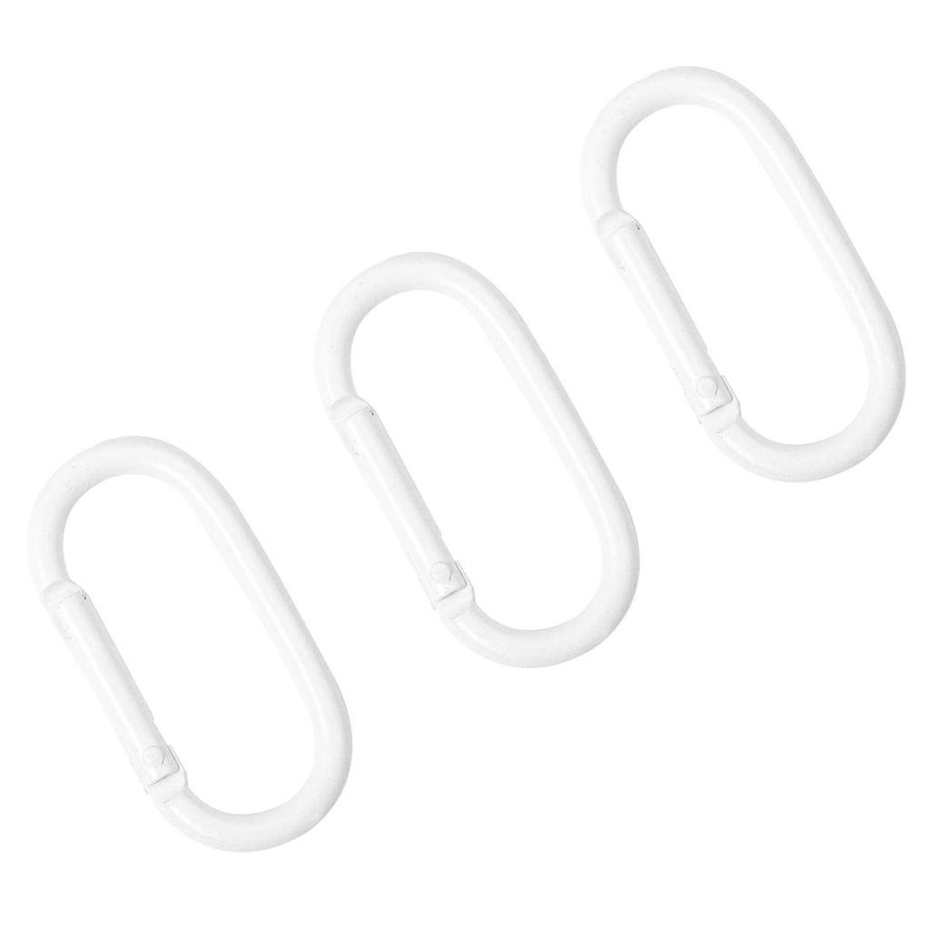 1-10 Stück Aluminium Sprühlackiert Ovalbahn Kletterverschluss Karabiner für Schlüssel Tasche Zubehör