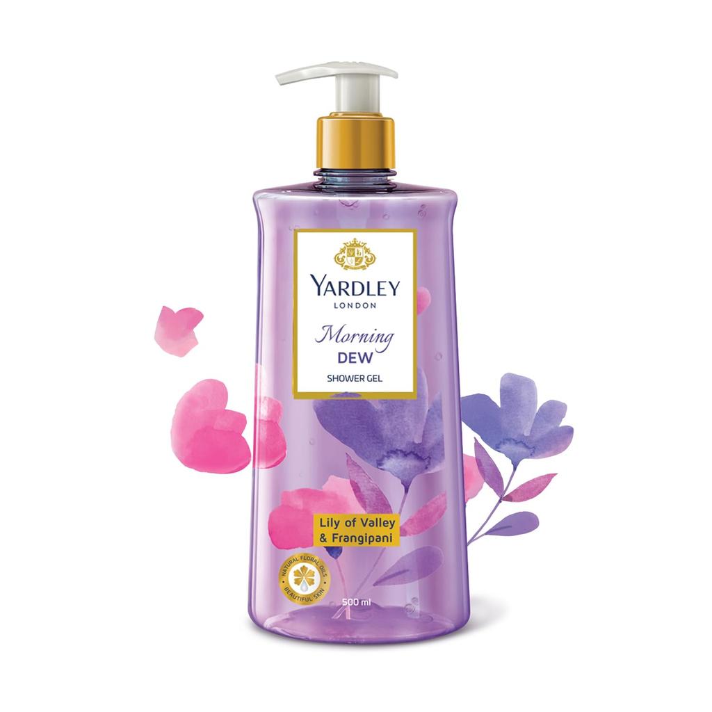 Yardley London Morning Dew Shower Gel 500ml Pack Of 1 Luxurious Moisturizing Floral Body Wash