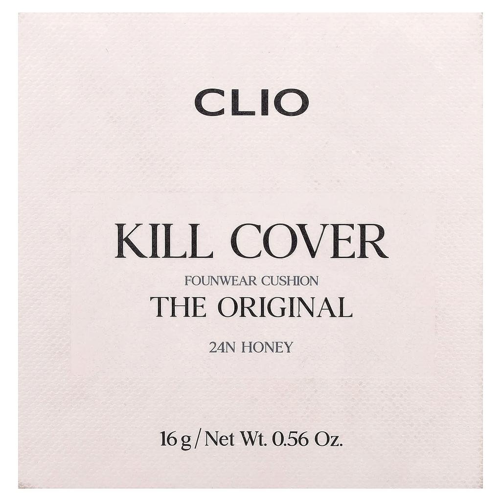 Clio Kill Cover Founwear Cushion, 24N Honey, 16g (0.56oz)