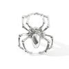 Ring For Women Gothic Punk Vintage Spider Ring Exaggeration Animal Finger Men's Adjust Hiphop Party Halloween Jewelry Decoration