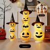 Halloween Light-Up Pumpkin Lantern Ornaments for Festive Decor