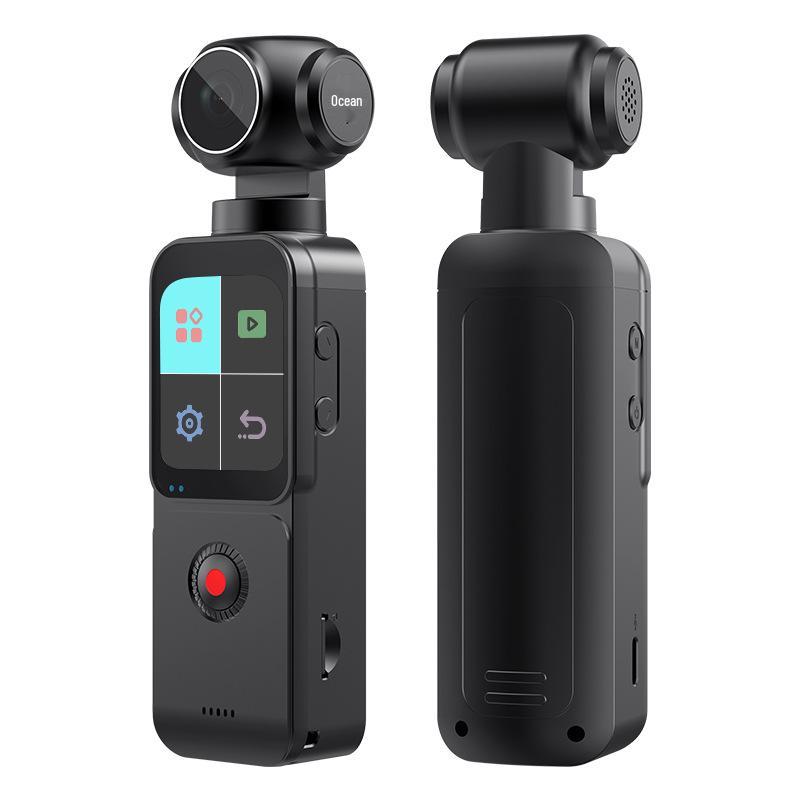 5K HD Anti-Shake Touch Outdoor Cycling Camera with Electric Rotation