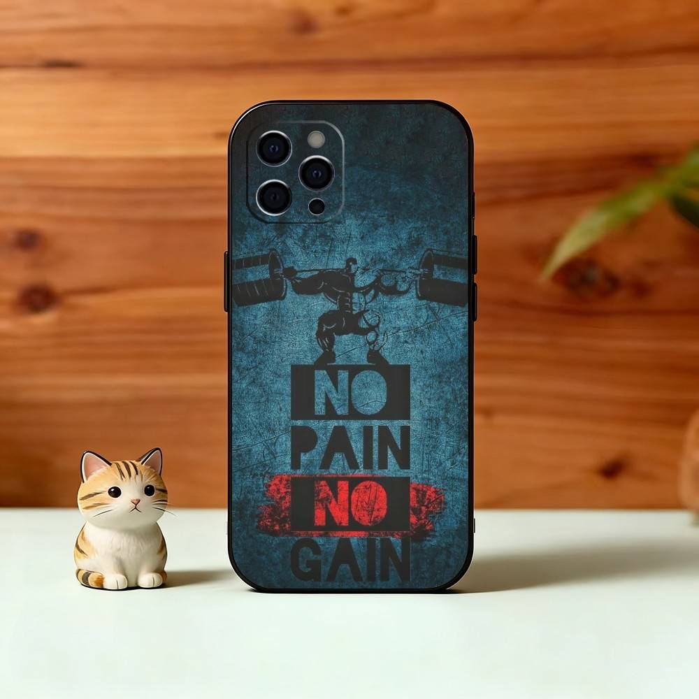 Gym Moode On Phone Case For iPhone 17, 16,15,14,13,12,11 Plus,Pro Max, Others Soft Black Cover
