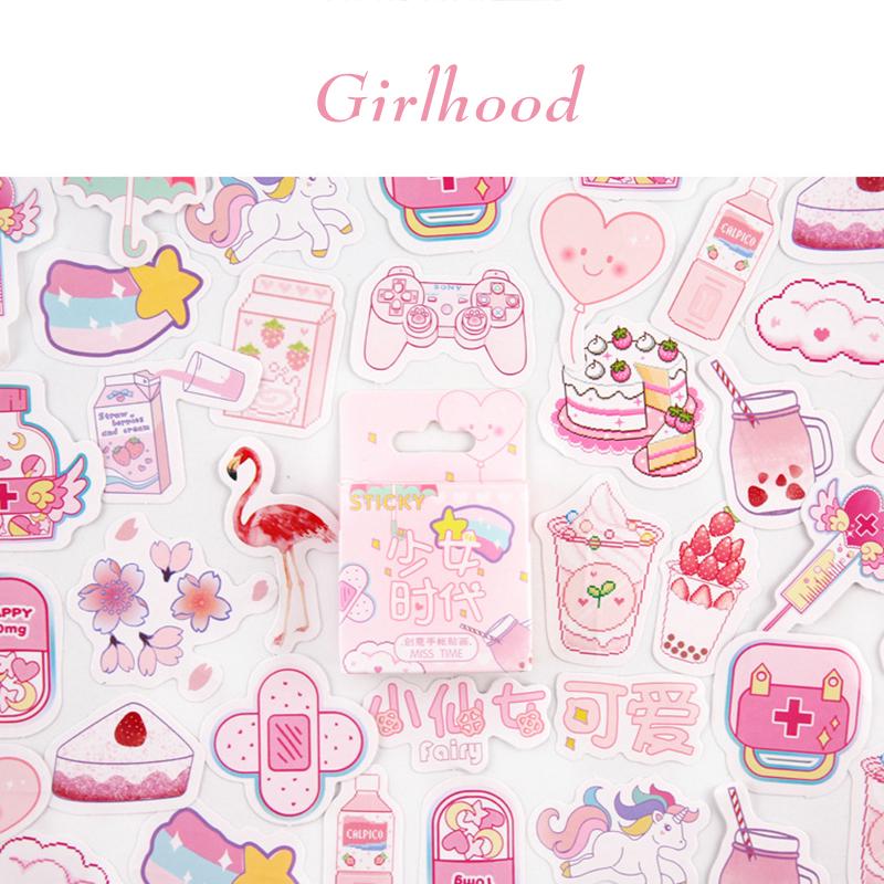 Girl Generation Series Cute Boxed Kawaii Stickers Planner Scrapbooking