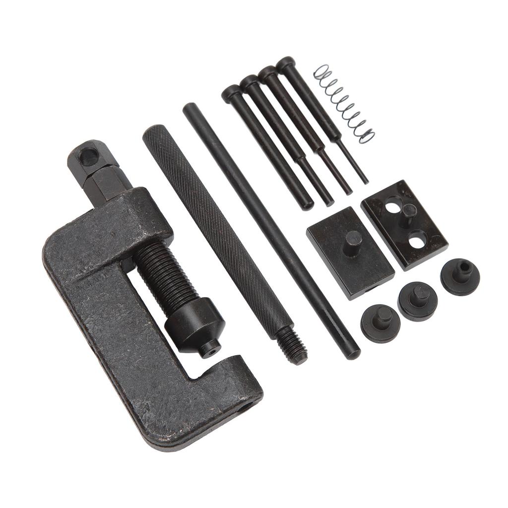 Chain Cutter Breaker Riveting Riveter Tool Kit Portable Chain Cutter Rivet Tool Set for Motorbike