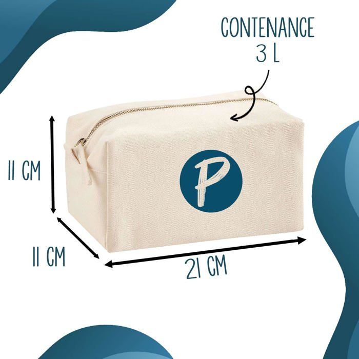 Tote bag - PLANETEE - Trousse Multifonction Une Paysagiste Aussi Géniale - Coton imprimé en France - Beige - Grande contenance