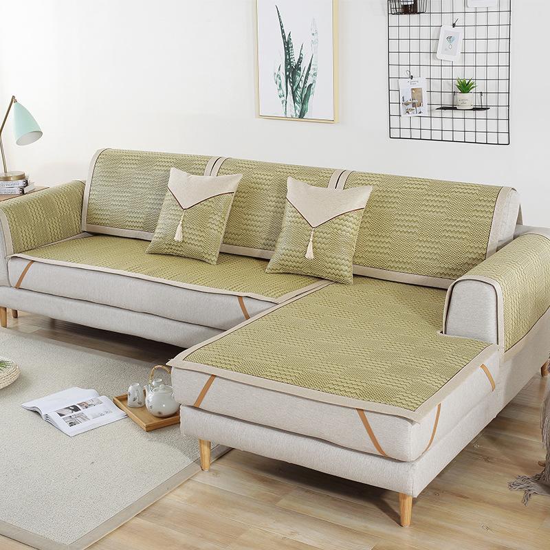 

Подушка для дивана Лето Лето Лето Коврик Прохладный коврик Подушка из ледяного шелка Лето Нескользящий чехол для гостиной Четыре сезона Универсальное полотенце на спинку 60*60