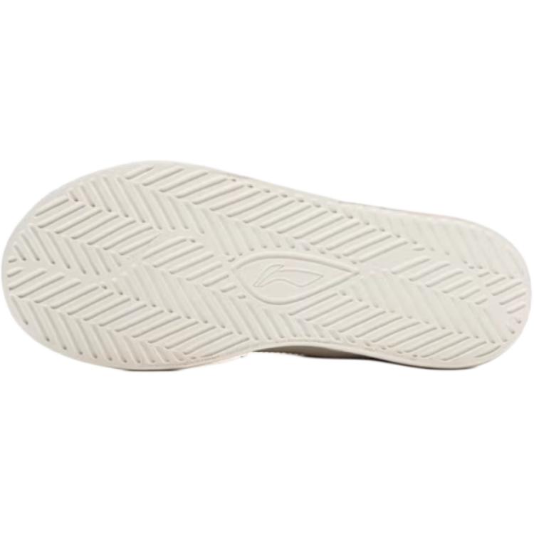 Li Ning Kids Sports Lifestyle Synthetic Leather Comfortable Versatile Shock Absorption Low Top Kids Sneakers Kids Sneakers Off-White YKNV073-2