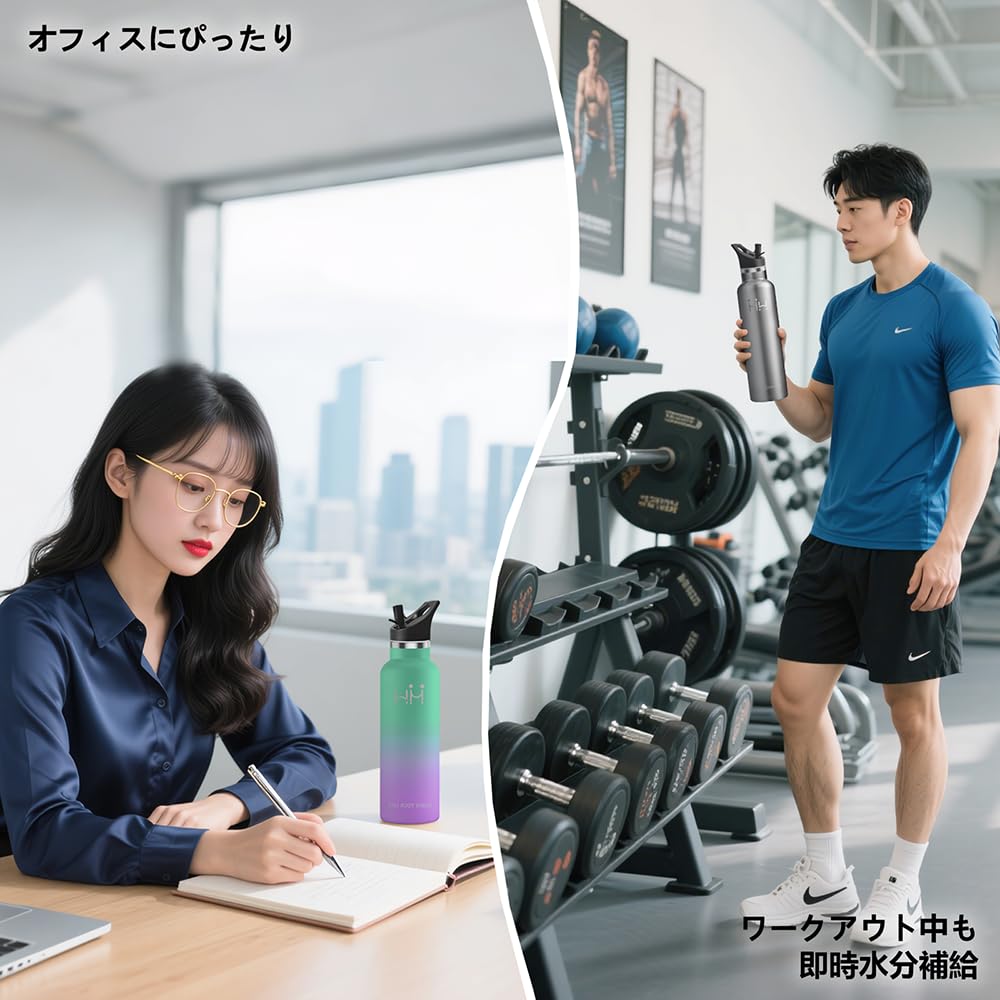 Neofis 500ml Stainless Steel Water Insulated with Vacuum Wide Double Cloth Bag with Perfect for the Outdoor and Mountaineering Bottle, Insulation,