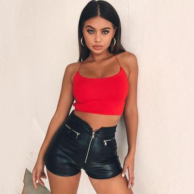 Sexy Women Vest Crop TopSleeveless Tanks Beach Women Sports Tank Tops Bodycon Party Backless Spaghetti Straps Clubwear