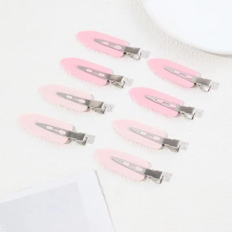 8pcs/set Women Girls No Bend Seamless Hair Clips Side Bangs Barrette Makeup Washing Face Accessories Styling Hairpins