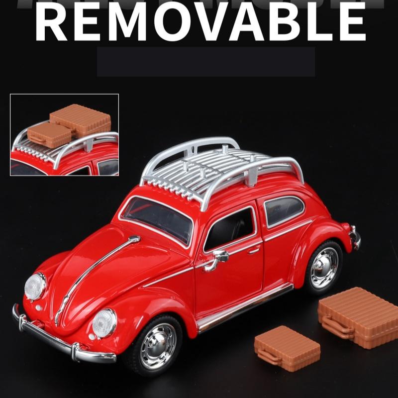 1:32 Beetle Classic Alloy Metal Diecast Model Car Desktop Display Collectible Ornament Holiday Toy
