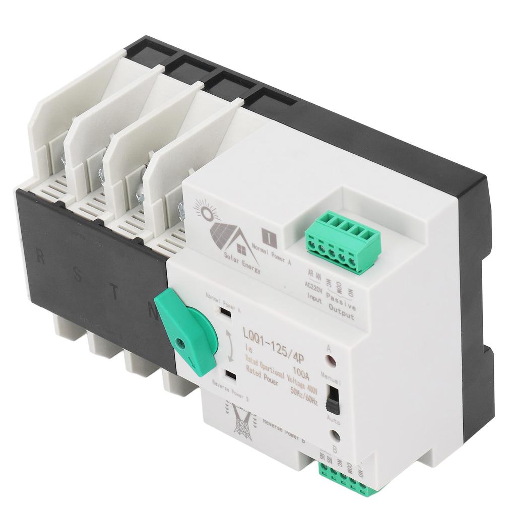 Comutator de transfer automat de putere dublă 4P comutare rapidă tip PV AC400V 100A pentru fabrica de acasă