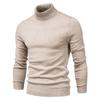 Men's European and American Autumn/Winter Slim High Collar Casual Knit Sweater