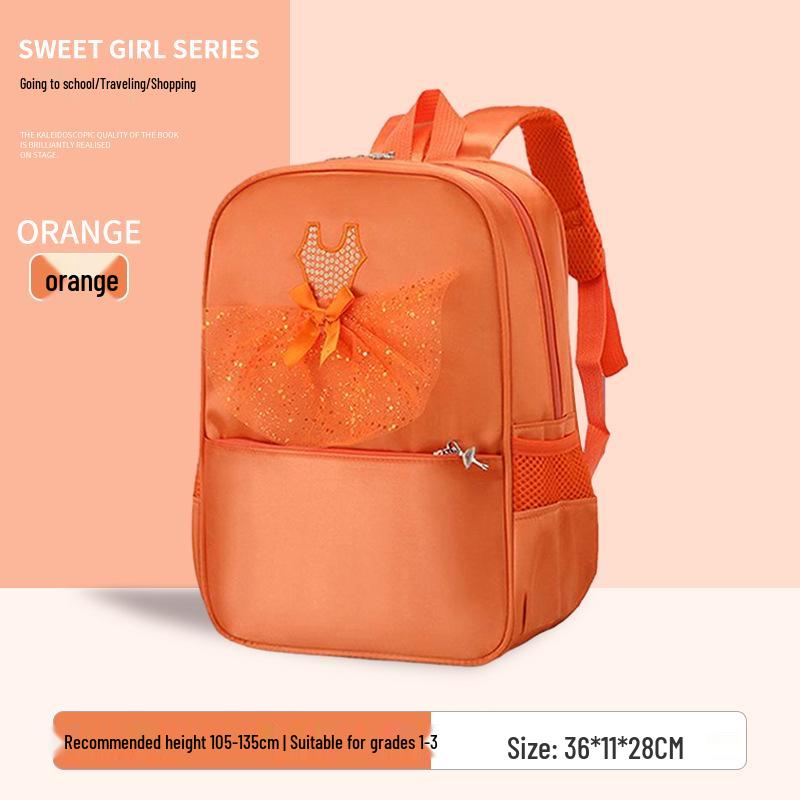 Girls' Princess Dress Style Backpack for Ages 3-6 Kindergarten - Fresh & Cute Design
