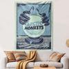 Vertical Tapestry Arctic Monkeys Crystal Ball Hand Concert Poster Retro Blue Wall Hanging for Bedroom Dorm