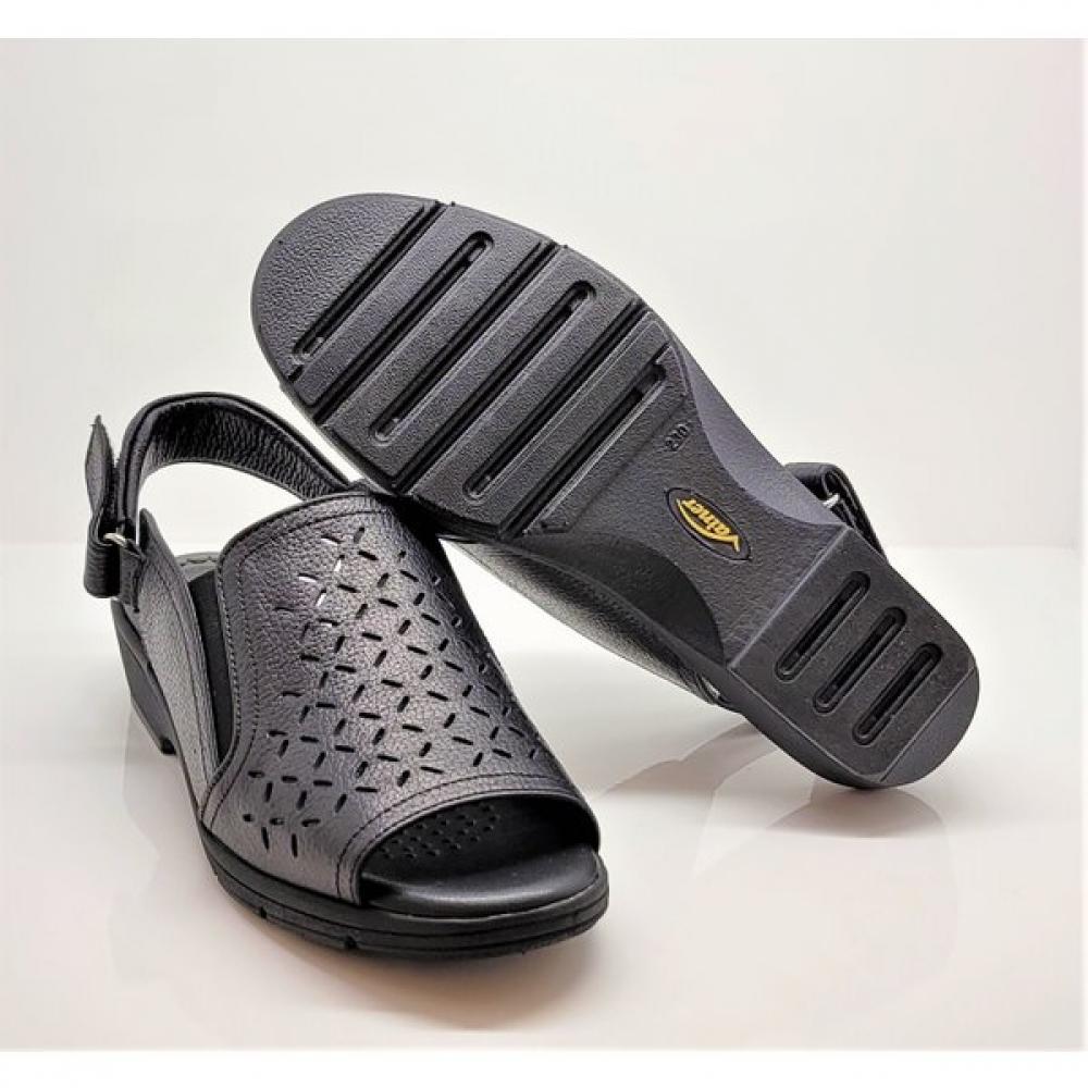 Vainer Women Sandal Comfort Black 338b
