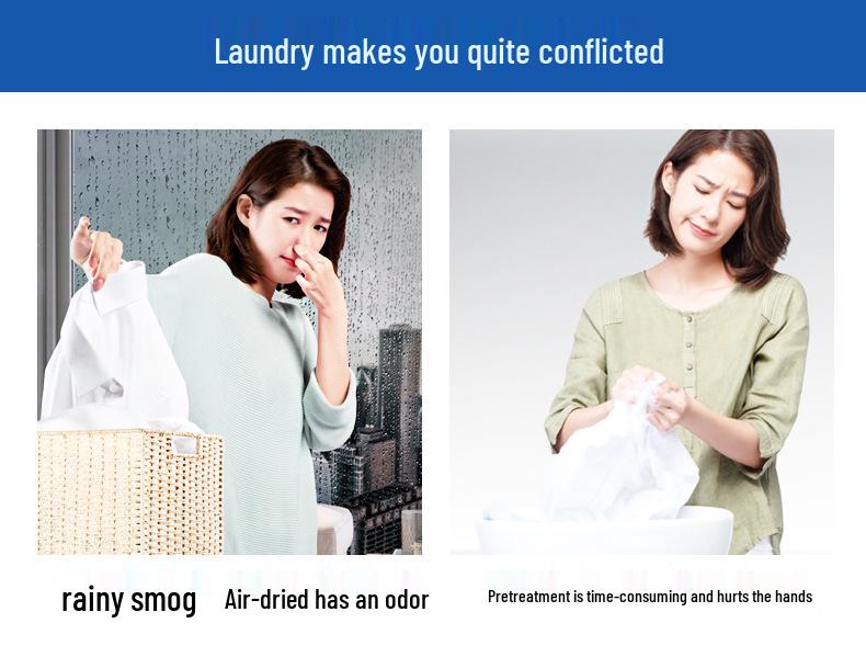 Jiaan Sunlight Antibacterial Enzyme Laundry Detergent, Low Suds, Rose Scent, Family Pack