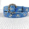 Flower Waist Chain Vintage Flower Denims Belt for Women Proms Stage and Club Party Casual Wear Elaborate Jewelry