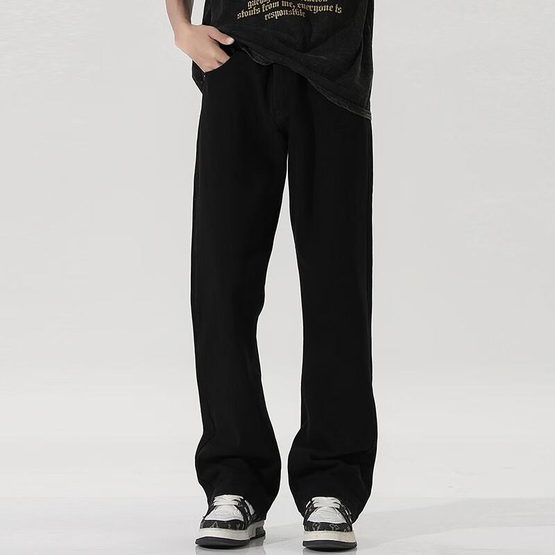 SWAMP AREA Men's High Street Retro Loose Fit Jeans