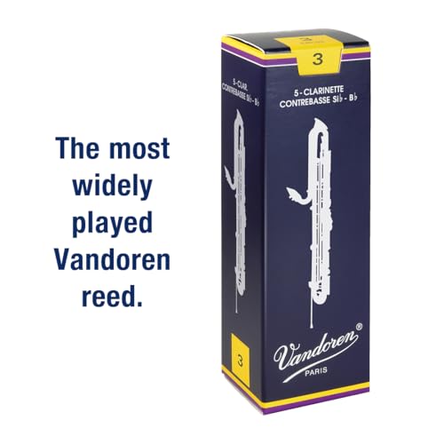 Vandoren Contrabass Clarinet Reeds, Traditional: 3 (5 Pieces) CR153