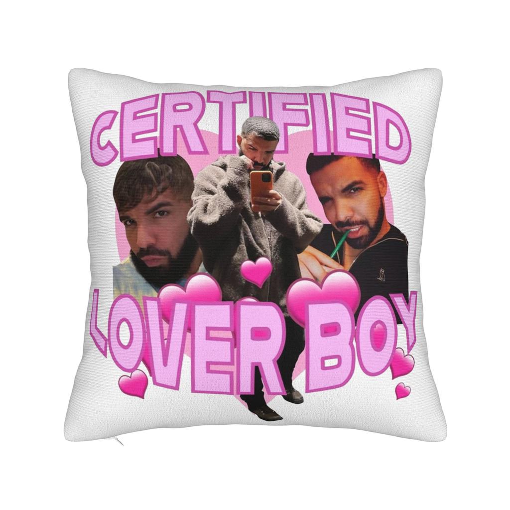 Drake Rapper Pillowcase Printing Polyester Cushion Cover Decor Pillow Case Cover Home Square 18''