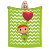 P-POCOYO Warme Weiche Decke Mädchen Jungen Plüsch Überwurfdecke Druck Wohnzimmer Flanell Tagesdecke Sofa Bettbezug
