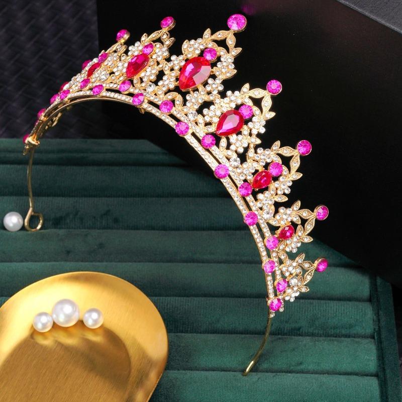 Bridal Crown Tiara Birthday Party Headband Rhinestone Queen Hair Accessories Wedding Dress Crown