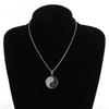 Chinese Style Tai Chi Yin Yang Mens Pendant Necklace Made of Stainless Steel for Casual Wear