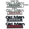 Altes Mann Auto Logo Metall Kotflügel und Heck Emblem Aufkleber