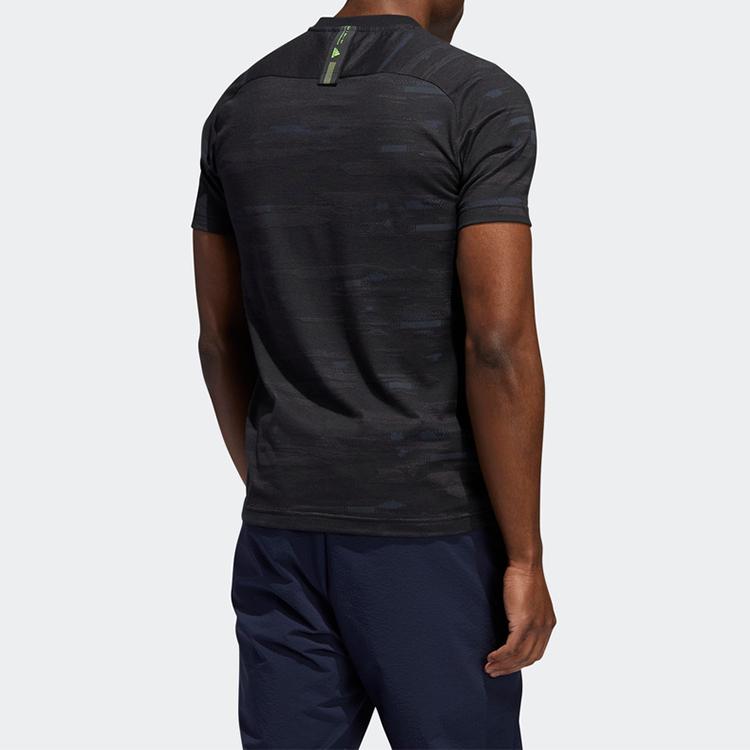 Adidas Jaq Print Short Sleeve T-Shirt Men Tops Black FT2777