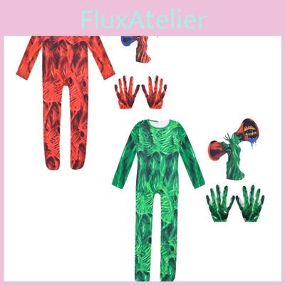 Costum de Halloween cu cap de sirenă, costum de groază, pentru copii, ținută înflăcărată și elegantă!