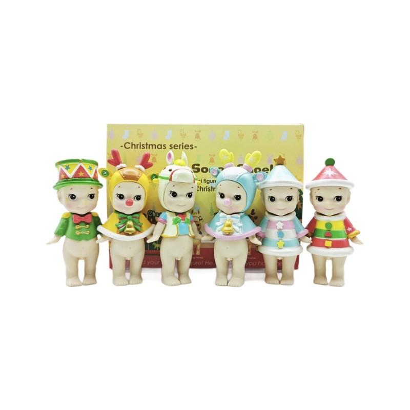 Christmas Series Doll Unicorn Elk Blind Box Doll Toy Model Cake Ornaments Gifts