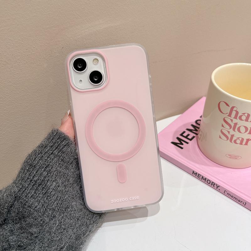 Ins Wind Macaron Potrivit pentru Apple 15 Husa pentru telefon mobil Ventire magnetica IPhone14 Candy Color 16Promax Husa tare 13