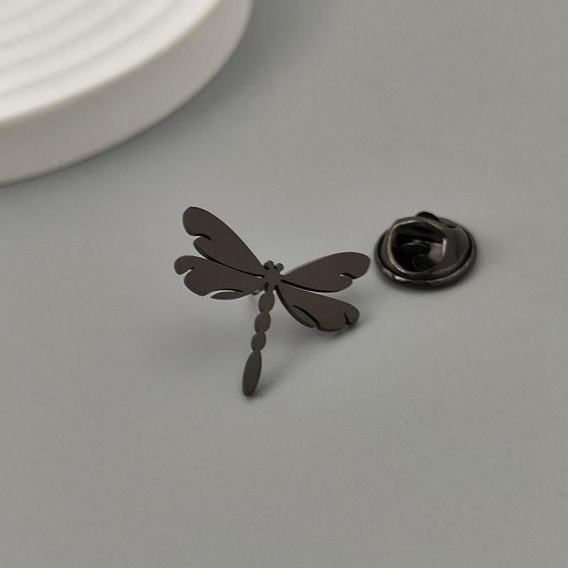 

Butterfly Gold Brooch Flat Cut Badge Daily Wear Men s Suit Shirt Cufflinks 18K
