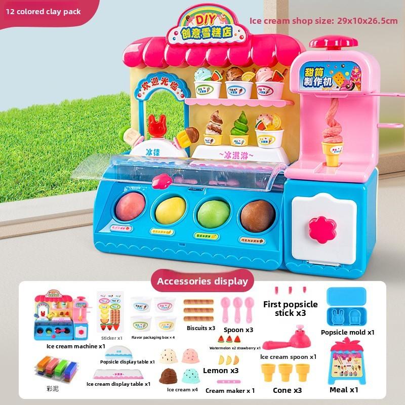 Childrens Diy Ice Cream Maker With Battery Power For Creative Play And Educational Fun